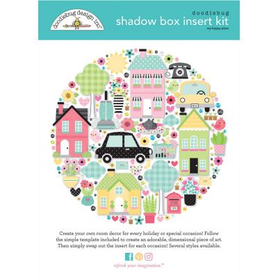 Doodlebug My Happy Place - Shadowbox Insert Kit